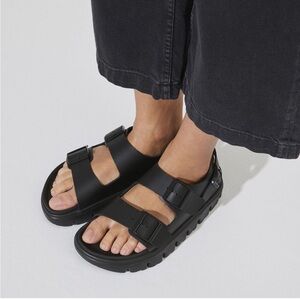 Papillio Birkenstock Milano Chunky Black Women's Sandals